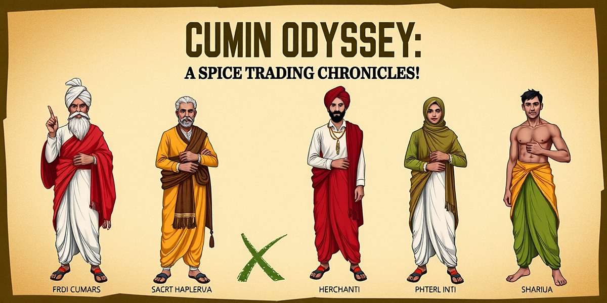 Cumin Odyssey: Spice Trading Chronicles showing diverse regional character designs from different parts of India in authentic traditional clothing