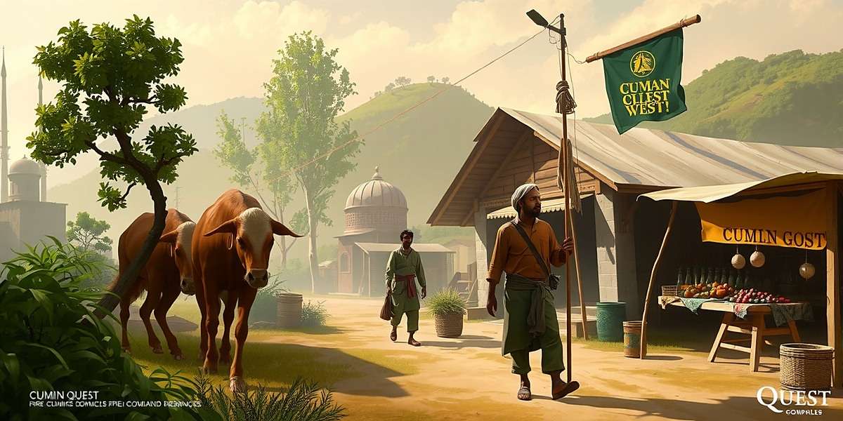 Concept art for Cumin Odyssey: Spice Trading Chronicles Northeast India expansion showing traditional tribal markets and unique regional spices